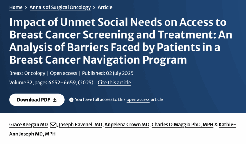 Kathie Joseph: Impact of Unmet Social Needs on Access to Breast Cancer Screening and Treatment