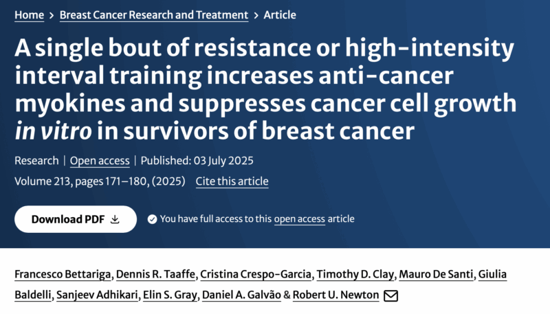 Jasmin Hundal: A Single Exercise Session May Slow Cancer Cell Growth