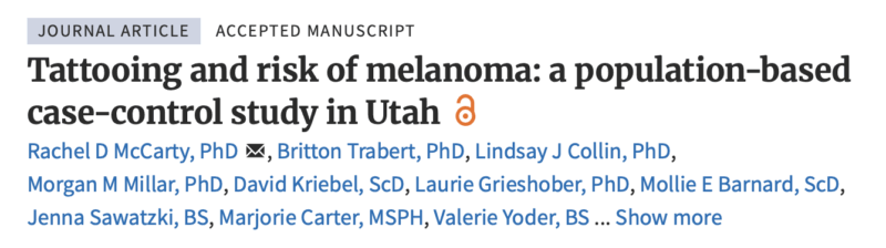 Surprising Discovery Finds Multiple Tattoos May Reduce Melanoma Risk - Huntsman Cancer Institute