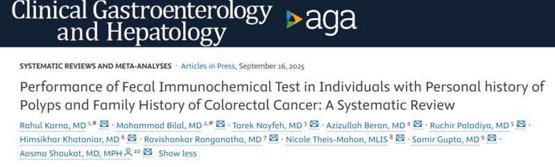 Azizullah Beran: Performance of Fecal Immunochemical Test in High-Risk CRC Patients