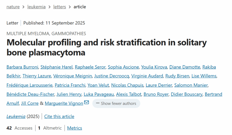 Myeloma Paper of the Day, September 22nd, Suggested by Robert Orlowski