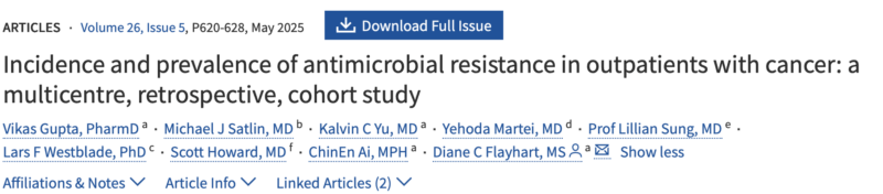 Antimicrobial-Resistant infections in Patients with Cancer - UICC
