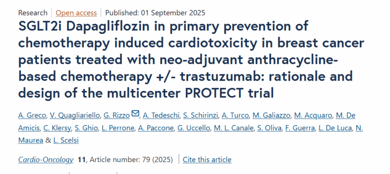 Giuseppe Uccello: The Potential Cardioprotective Effect of Dapagliflozin in Patients with Breast Cancer
