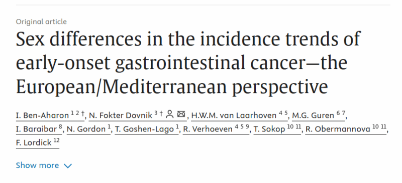 Florian Lordick: Shifting Trends in Early-Onset GI Cancers Across Europe and the Mediterranean