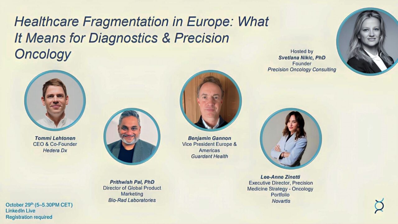 Svetlana Nikic: Webinar on Healthcare Fragmentation in Europe and Its Impact on Precision Oncology