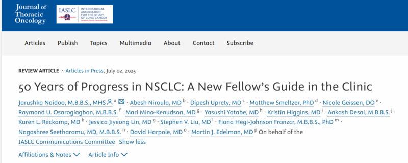 Oriol Mirallas: Outstanding Path in NSCLC Treatment Landscape