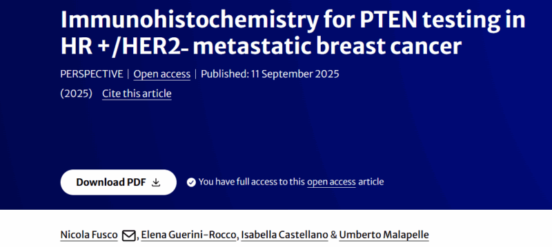 Nicola Fusco: The Clinical Utility of PTEN IHC for Guiding Targeted Therapies