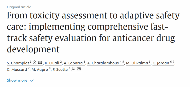 Florian Scotté: Fast-Track Safety Evaluation in Anticancer Drug Development