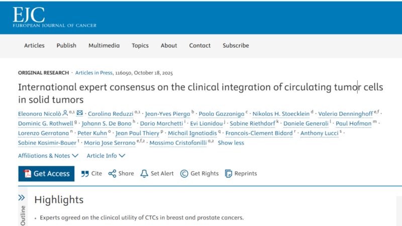 Lorenzo Gerratana: The Future of Real-Time, Patient-Specific Cancer Monitoring 2 Lorenzo Gerratana: The Future of Real-Time, Patient-Specific Cancer Monitoring