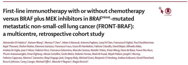 Fawzi Abu Rous: Comparing Immunotherapy vs BRAF/MEK Inhibitors in BRAF-Mutant NSCLC