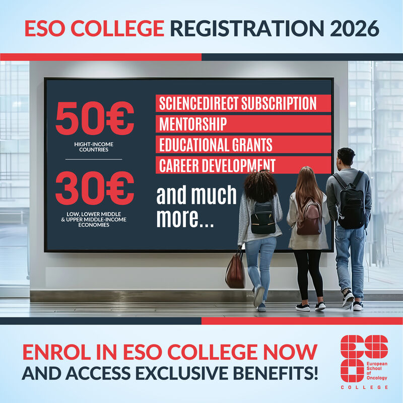 European School of Oncology Announces Open Enrolment for ESO College 2026