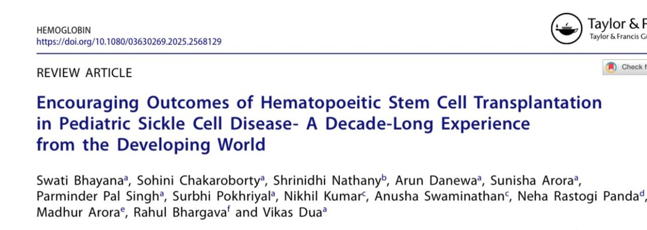 Rahul Bhargava: Bone Marrow Transplant - A Decade of Hope for Sickle Cell Patients