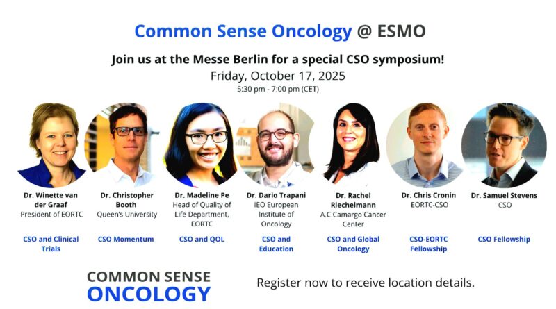 Dario Trapani: Challenging the Status Quo - A Common Sense Oncology Symposium