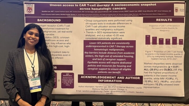 Nandhini Iyer: Analysis of CAR T-Cell Therapy in Patients from Lower Socioeconomic Groups