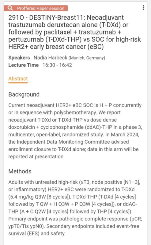 Sergio Cifuentes Canaval: DESTINY-Breast11 - Redefining Neoadjuvant Therapy in HER2-Positive Early Breast Cancer