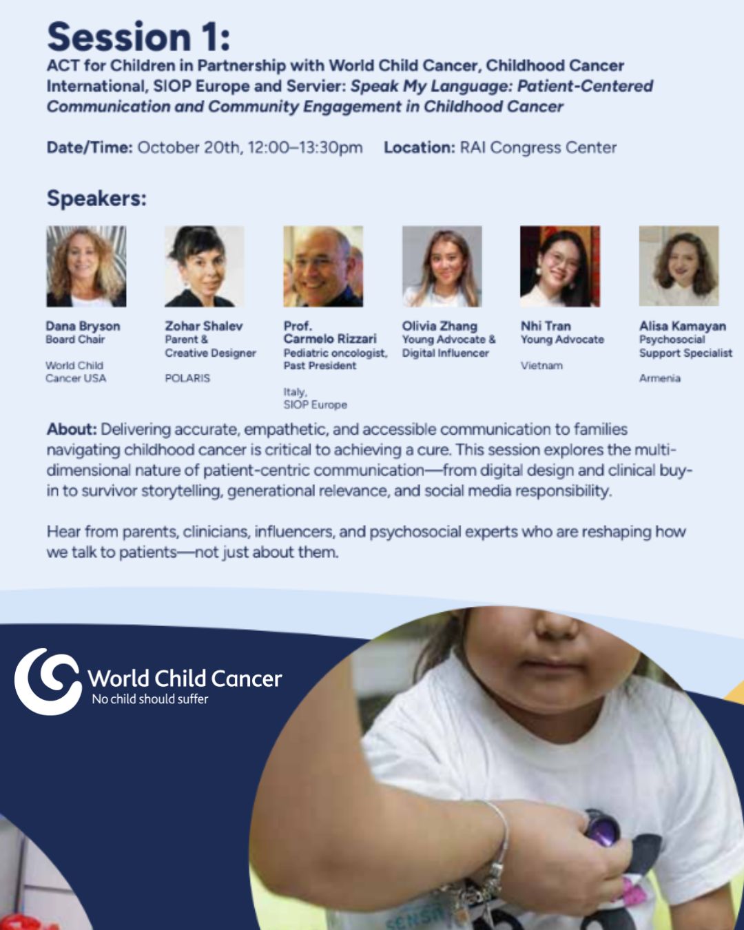 Rethinking Patient-Centered Communication in Childhood Cancer at SIOP 2025 - World Child Cancer USA