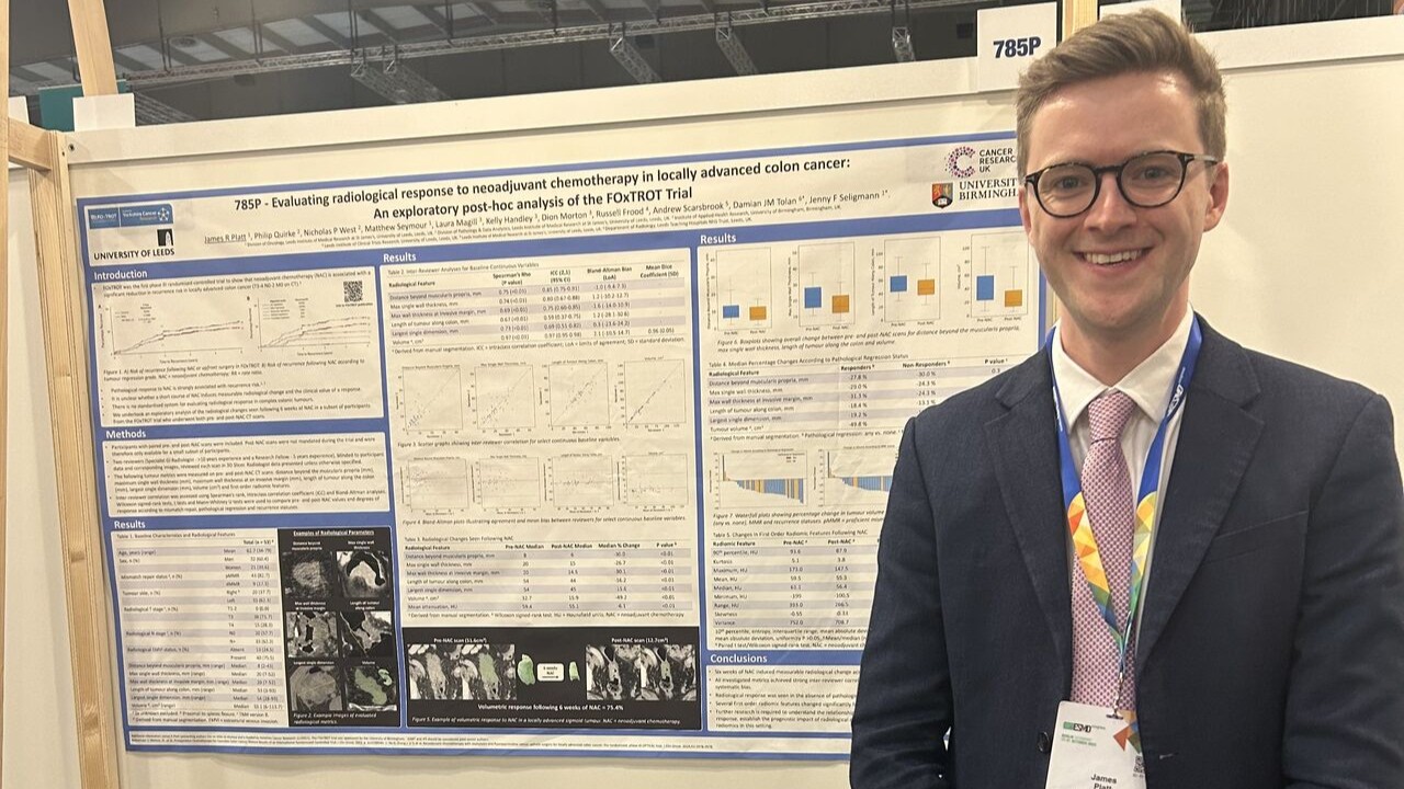 Jenny Seligmann: Proud Supervisor Conference Pic of James Platt from ESMO25