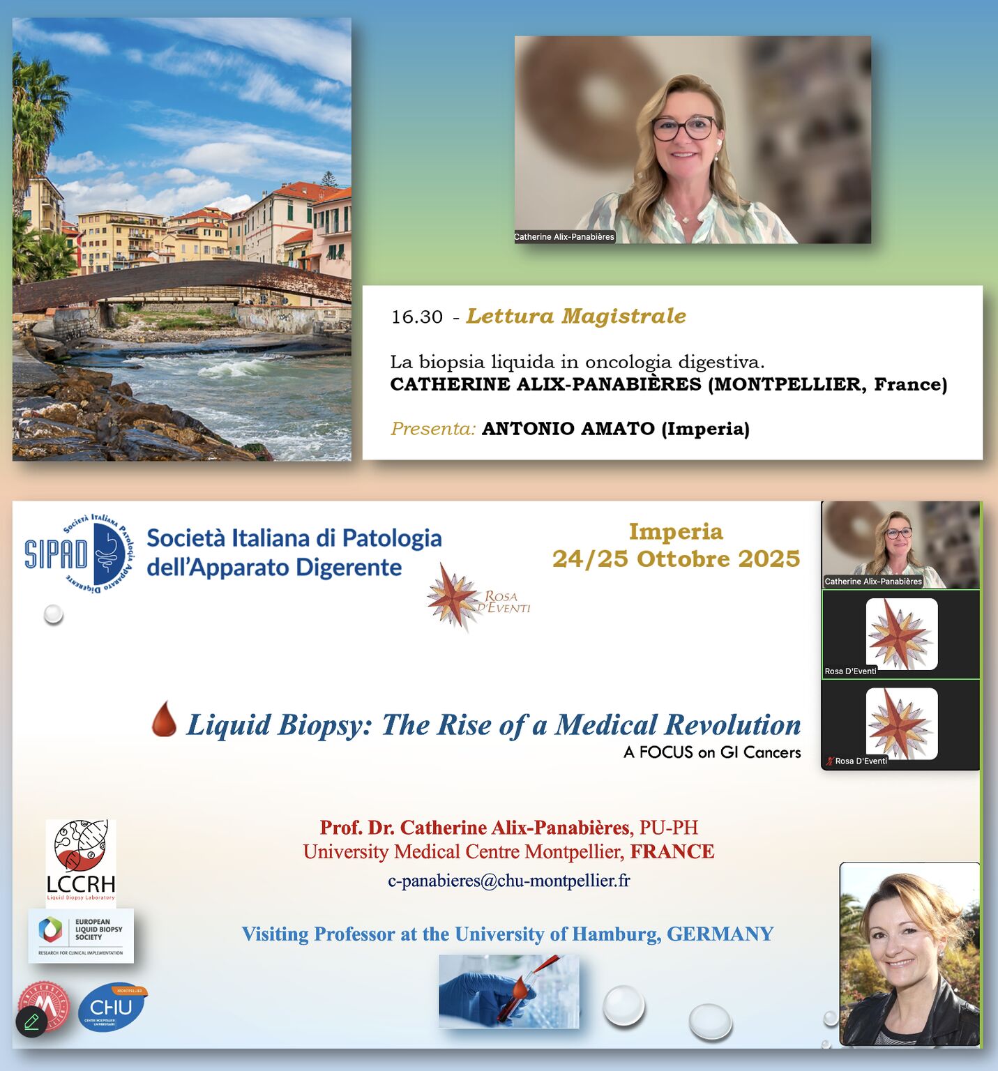 Catherine Alix-Panabières: Honored to Deliver a Keynote Lecture on Liquid Biopsy in GI Cancers at SIPAD