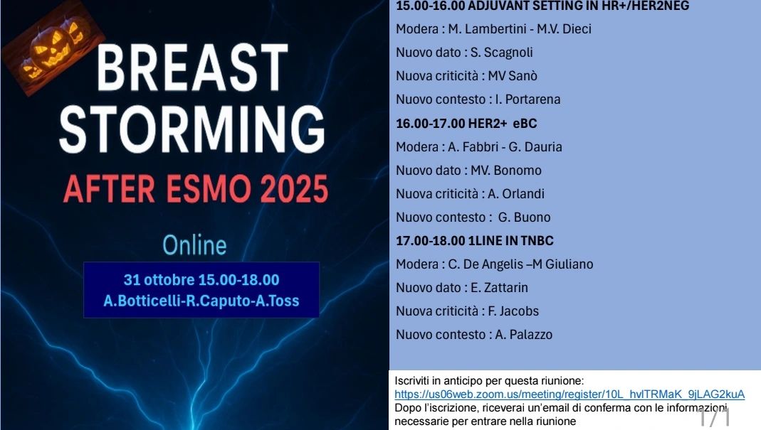 Armando Orlandi: Breast Storming - After ESMO 2025 2 Armando Orlandi: Breast Storming - After ESMO 2025