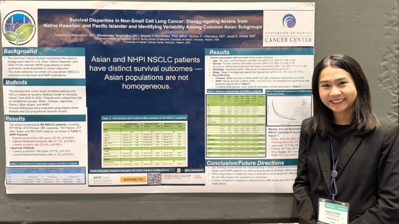 Chalothorn Wannaphut: Presenting NSCLC Survival Disparities Among Asian and NHPI Populations at ASCOQLTY25