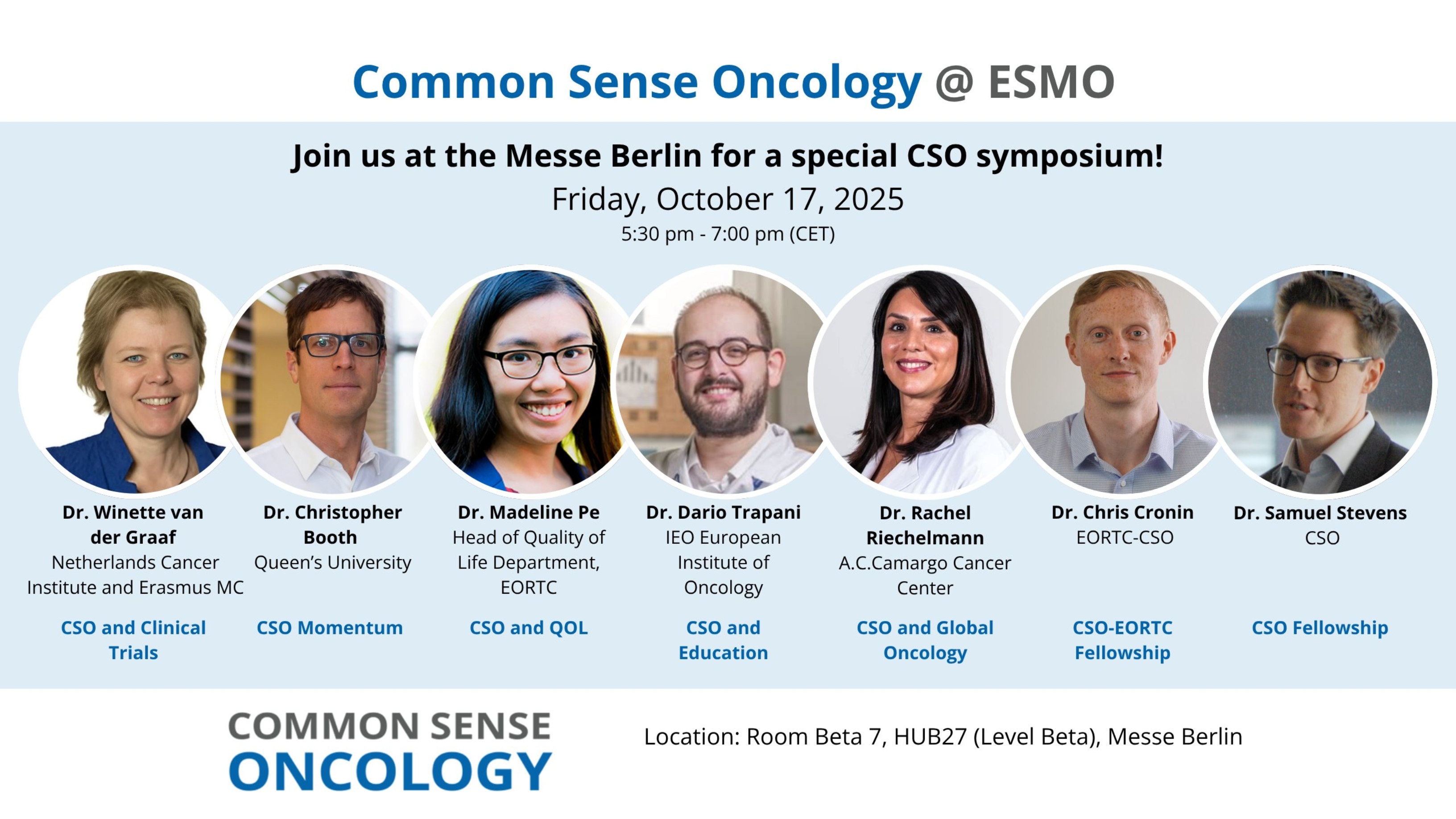 CSO Symposium during ESMO Congress - Common Sense Oncology