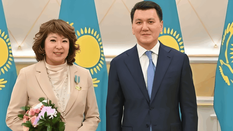 First Vice Chancellor of KazNMU Dilyara Kaidarova Became a Knight of the Order of Parasat