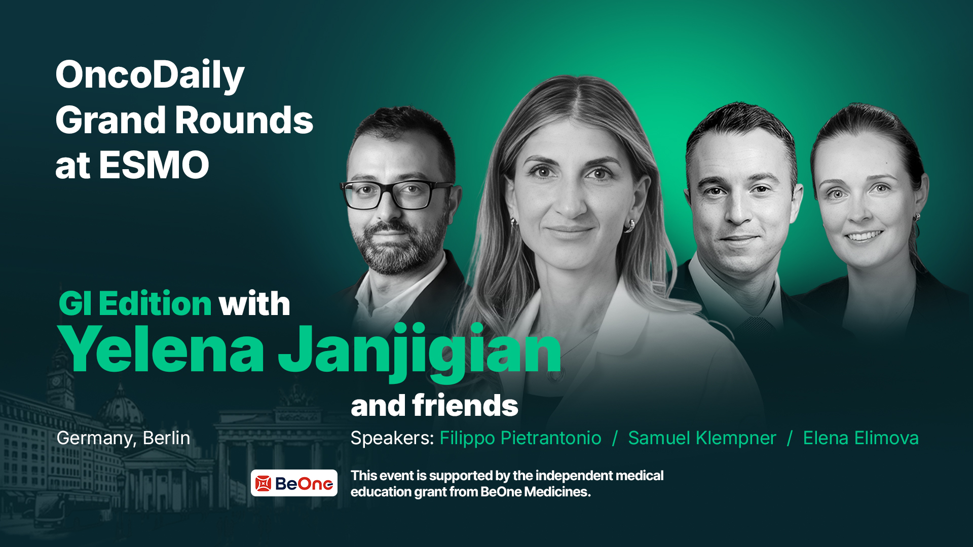OncoDaily Grand Rounds at ESMO 2025: GI Edition with Dr. Yelena Janjigian and Friends