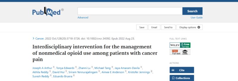 Eduardo Bruera: Managing Opioid Use in Cancer Pain Through CHAT