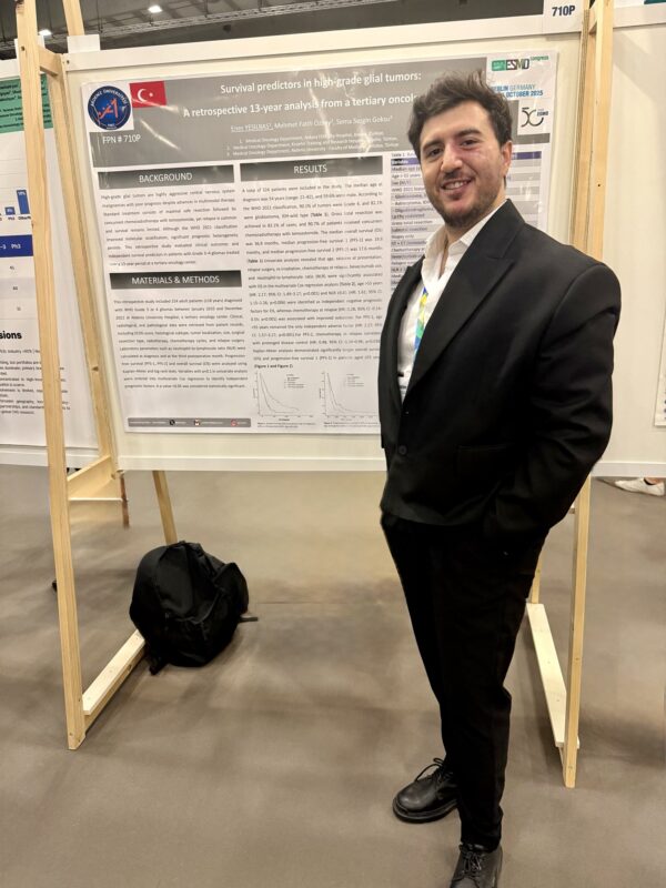 Enes Yeşilbaş: Presenting Thesis Poster on High-Grade Gliomas at ESMO 2025