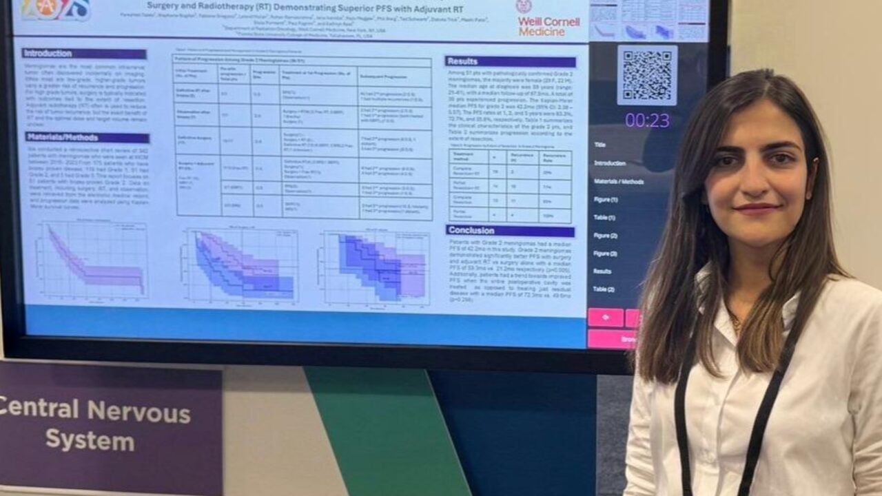Fereshteh Talebi: Excited to Share My Poster “Progression-Free Survival in Grade 2 Meningiomas” at ASTRO2025