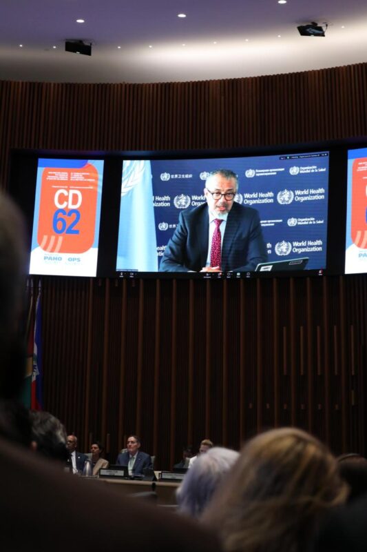 Tedros Adhanom Ghebreyesus: Pleased to Address PAHO/WHO Delegates Attending the Directing Council CD62/Regional Committee
