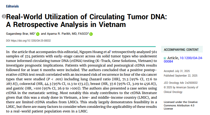 Sumanta Pal: Assessing the Use of ctDNA in Vietnam