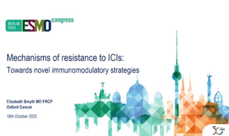 Lizzy Smyth: Mechaminsms of Resistance to ICIs at ESMO25 2 Lizzy Smyth