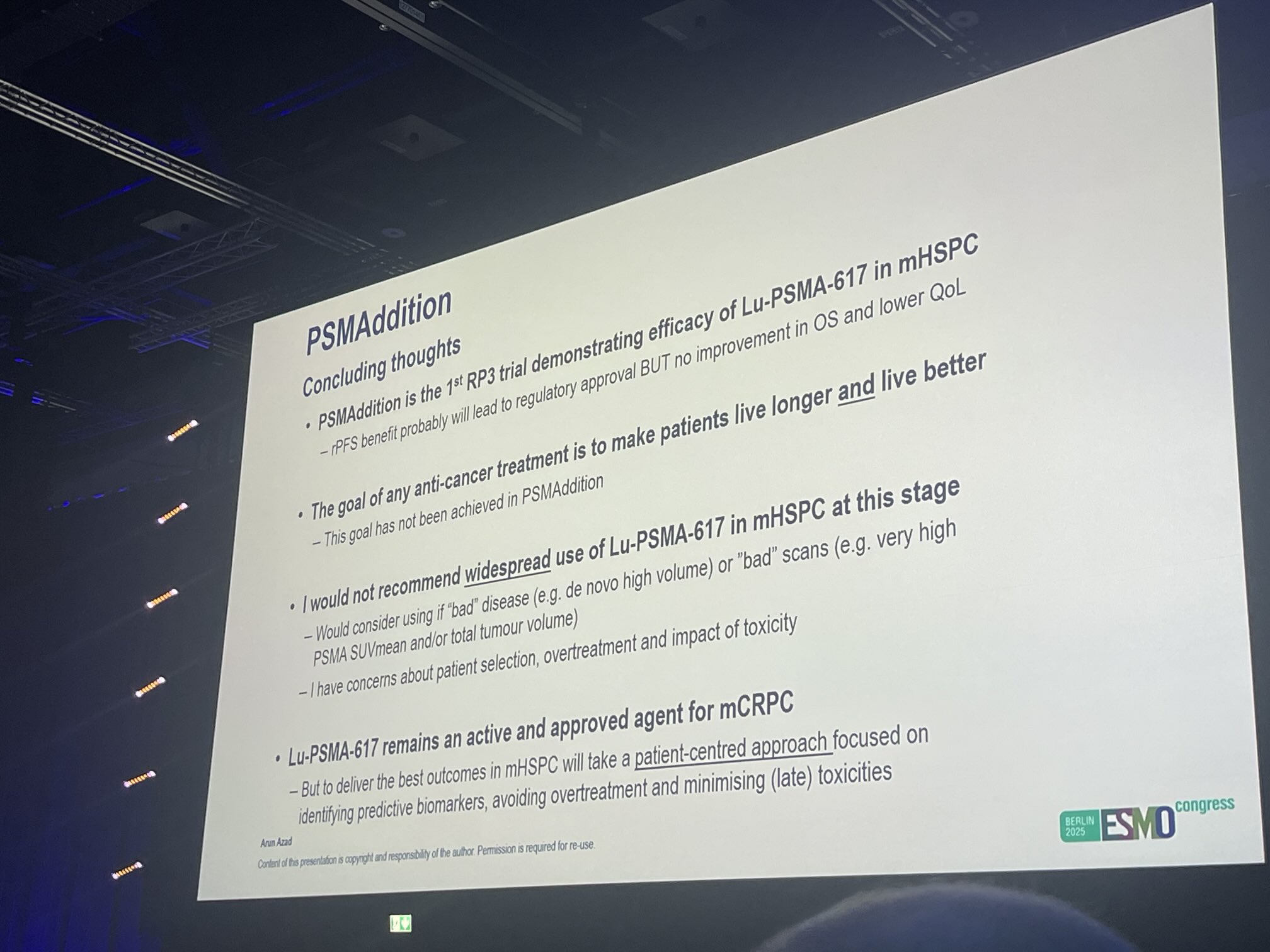 Highlights from ESMO 2025 Day 3 by Rana McKay