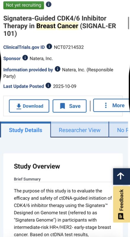 Kazuki Nozawa: ctDNA-Guided CDK4/6 Inhibitor Use in Early HR⁺/HER2⁻ Breast Cancer 2 Kazuki Nozawa: ctDNA-Guided CDK4/6 Inhibitor Use in Early HR⁺/HER2⁻ Breast Cancer