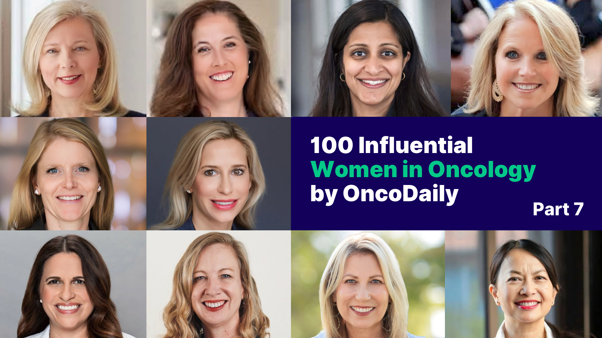 100 influential women in oncology