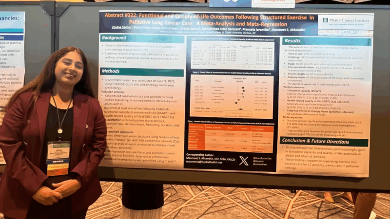 Zouina Sarfraz: Honored to Present my Meta-Analysis at ASCOQLTY25