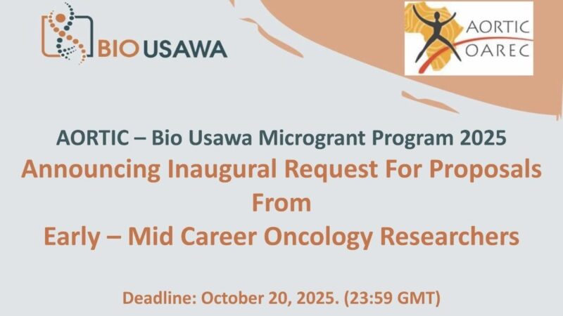 The Deadline Is Approaching for the AORTIC–Bio Usawa Microgrant Program – AORTIC Africa