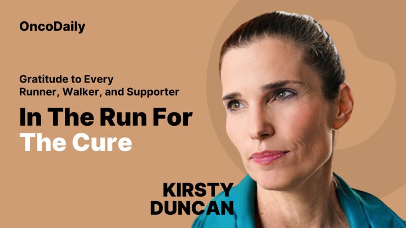 Kirsty Duncan: Thanks to Everyone Running or Walking for the Run for the Cure
