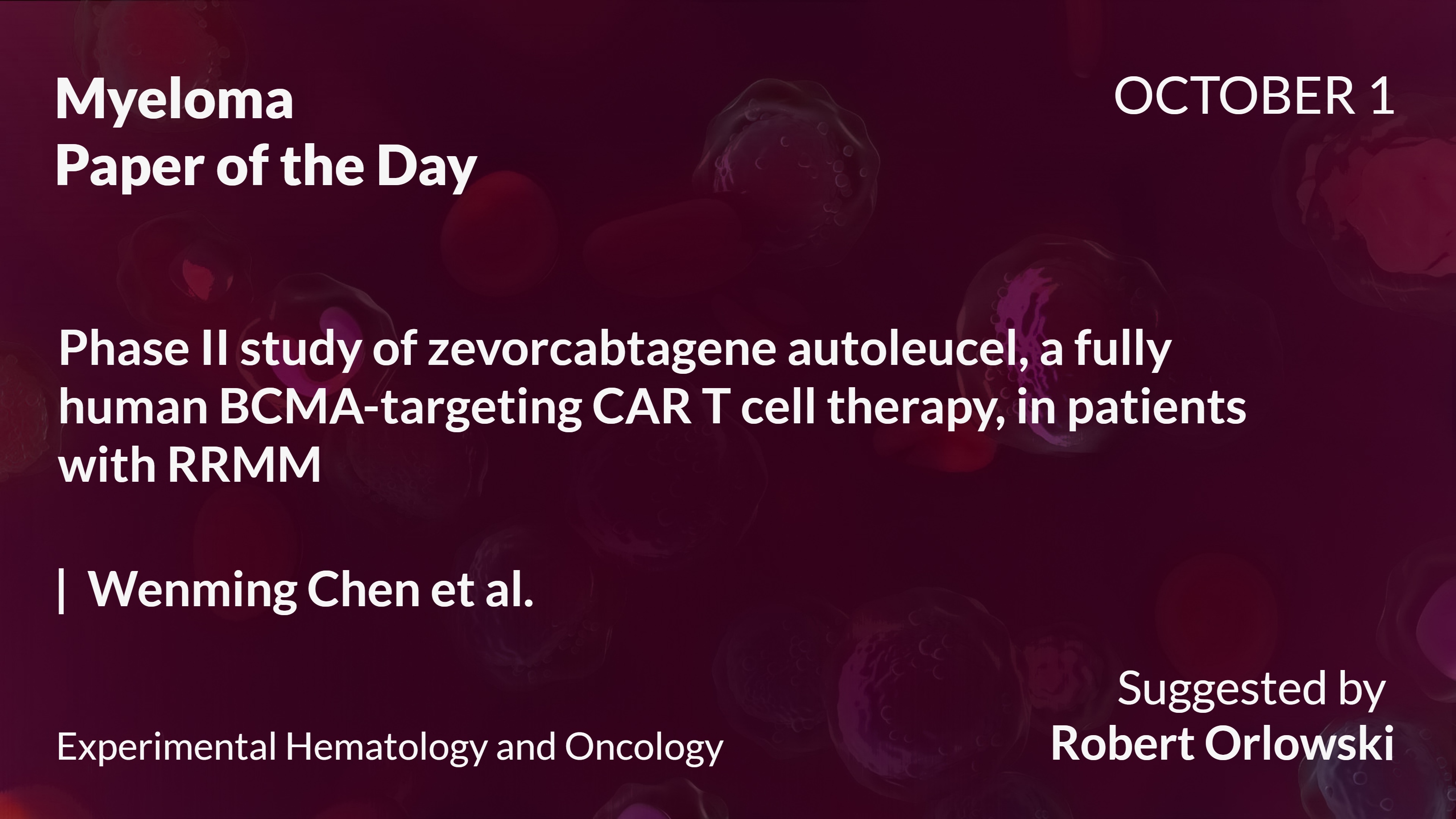 Myeloma Paper of the Day