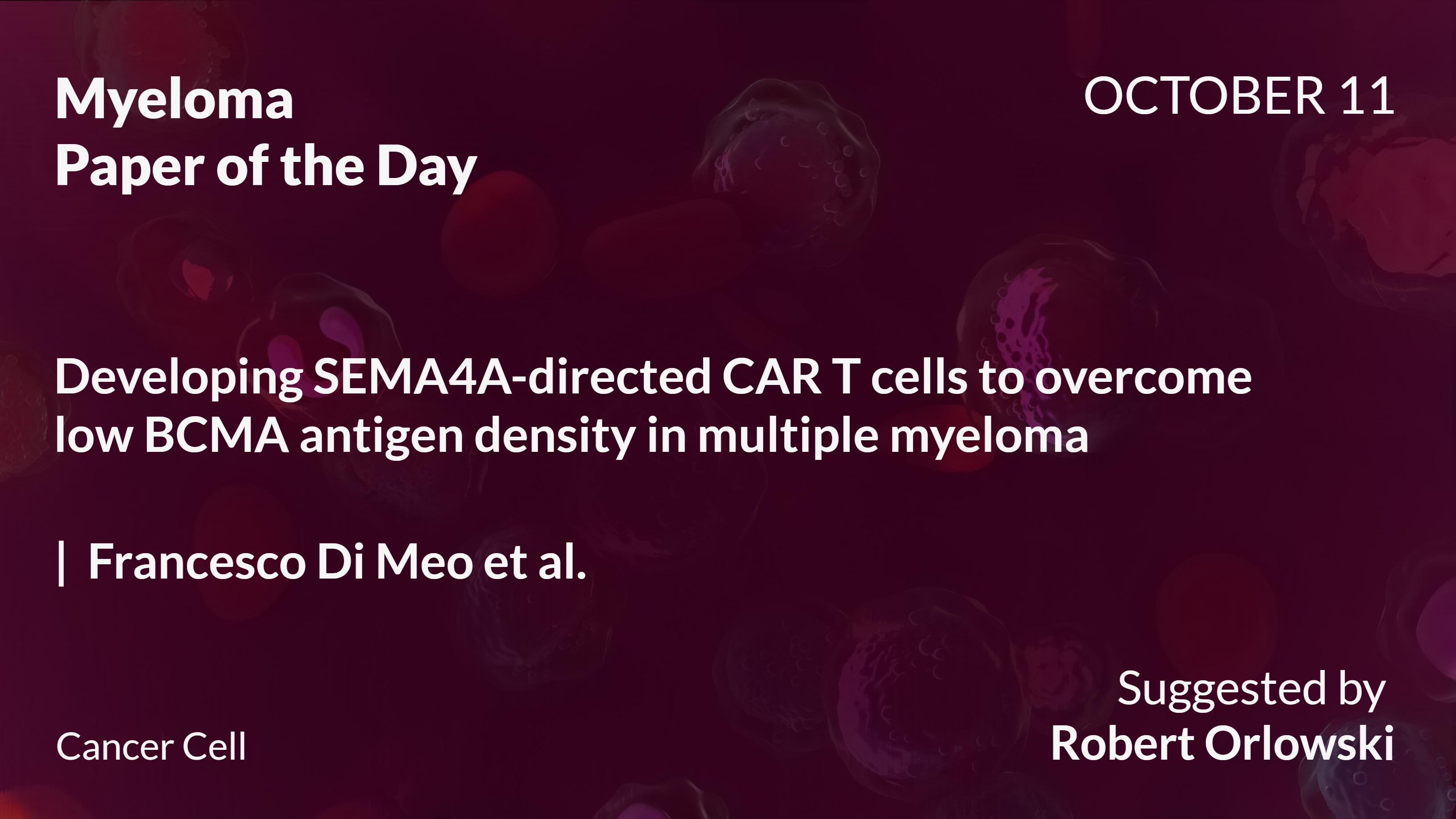 Myeloma Paper of the Day