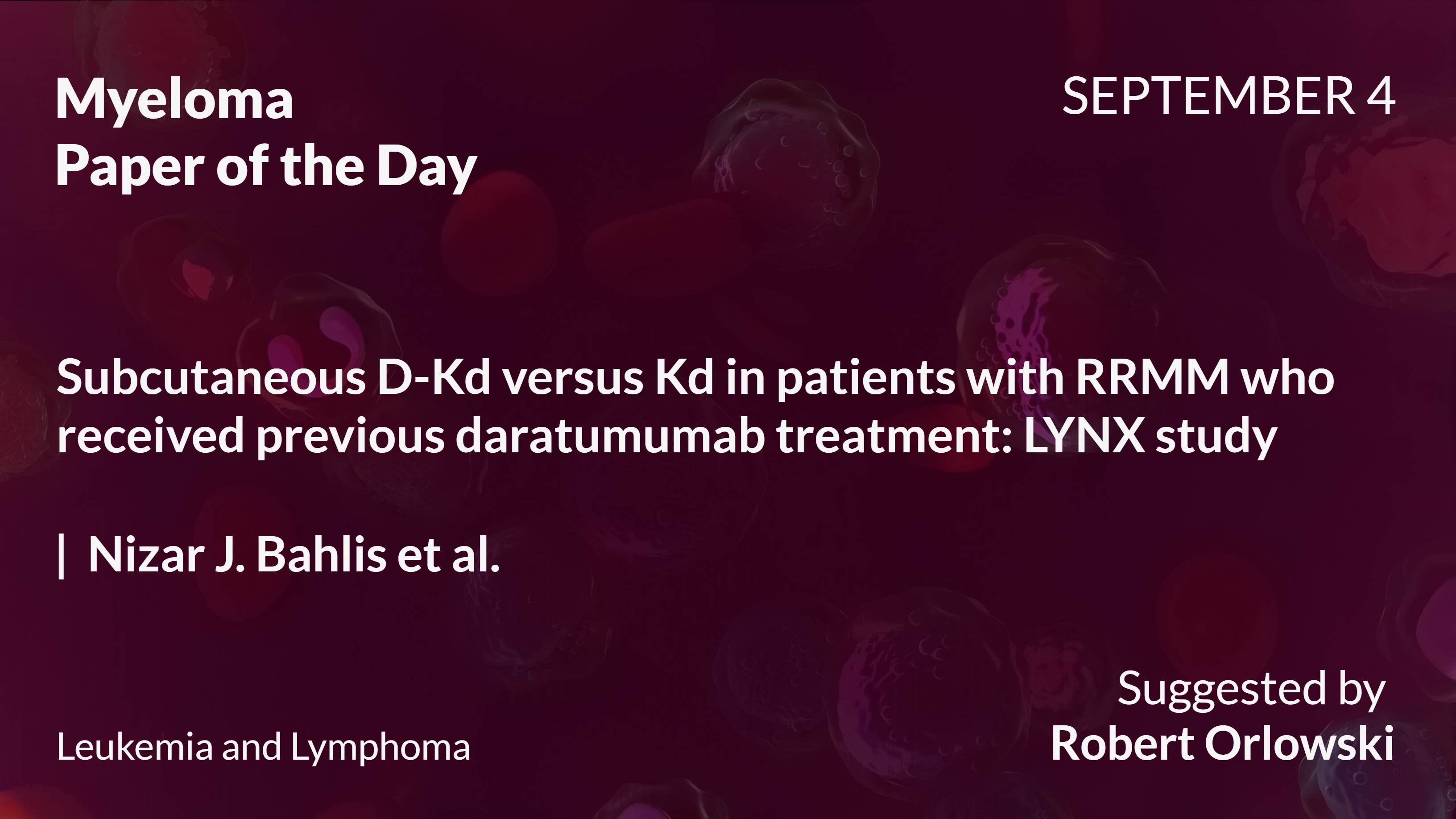 Myeloma Paper of the Day