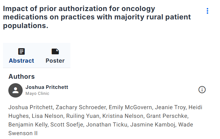 Joshua Pritchett: Understanding Barriers to Telemedicine Utilization Among Rural Cancer Patients