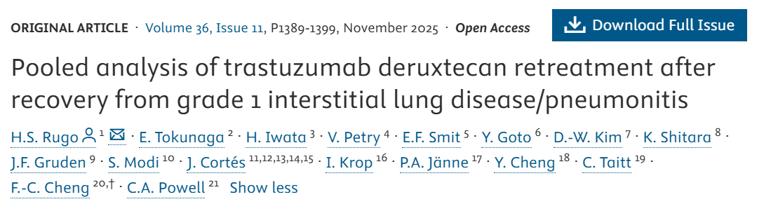Hope Rugo: New Findings on Trastuzumab Deruxtecan Retreatment Post-ILD Recovery 2 Trastuzumab Deruxtecan