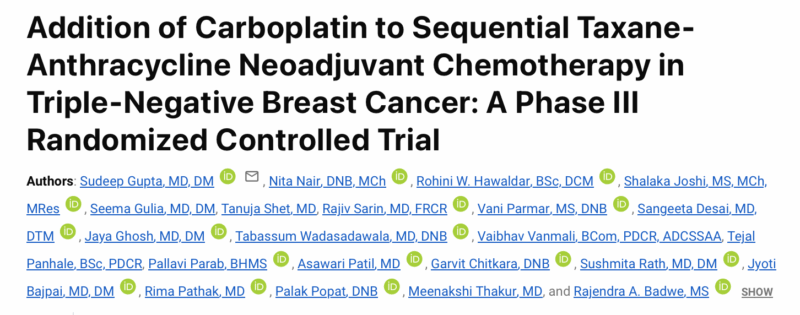 Carboplatin tnbc