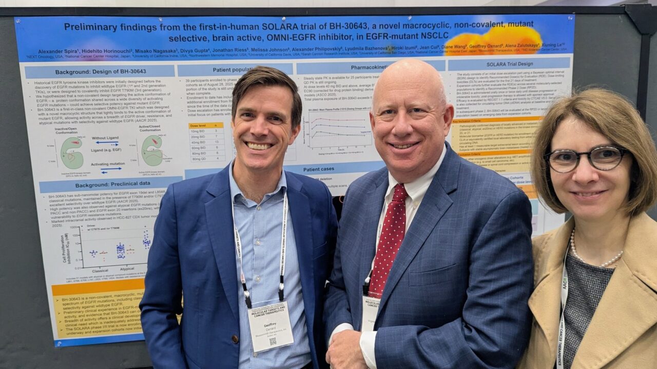 Geoff Oxnard: Preliminary Findings from SOLARA Trial of BH-30643 Presented in Boston