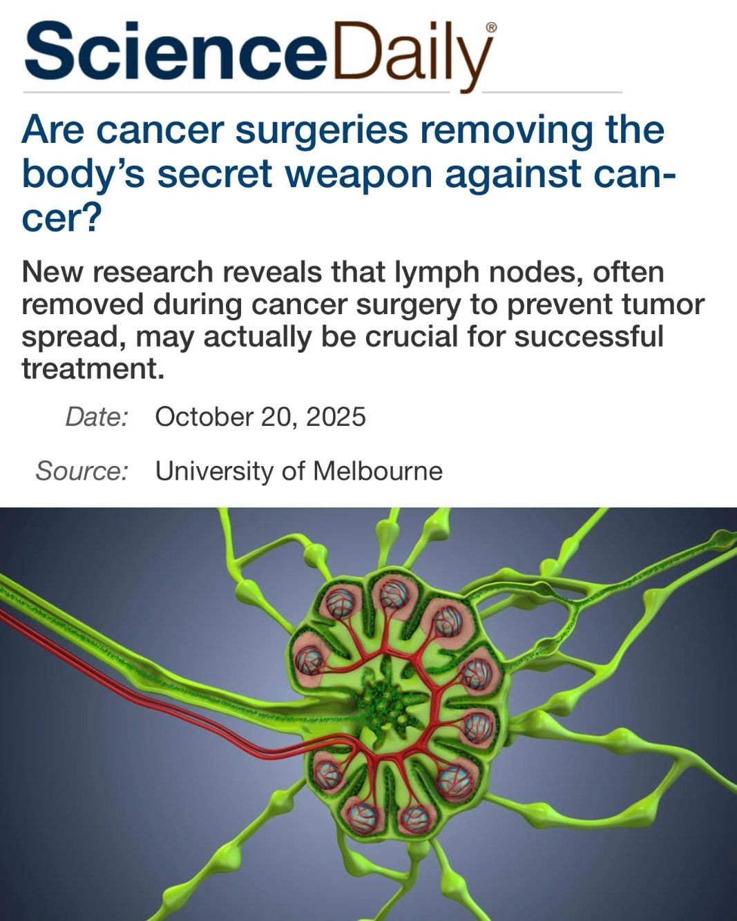 Preserving Lymph Nodes