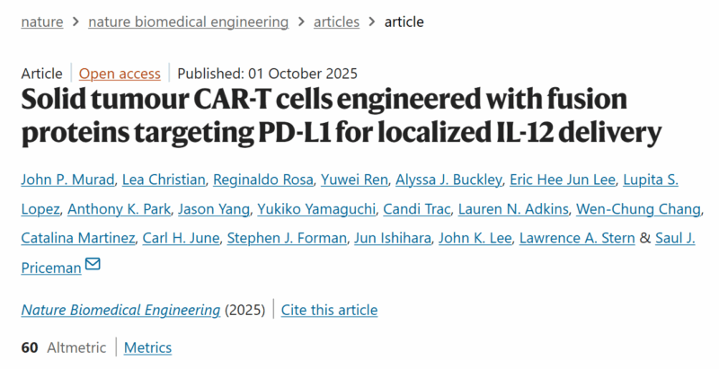 Next-Generation CAR T Cells Could Expand Solid Cancer Treatment Options