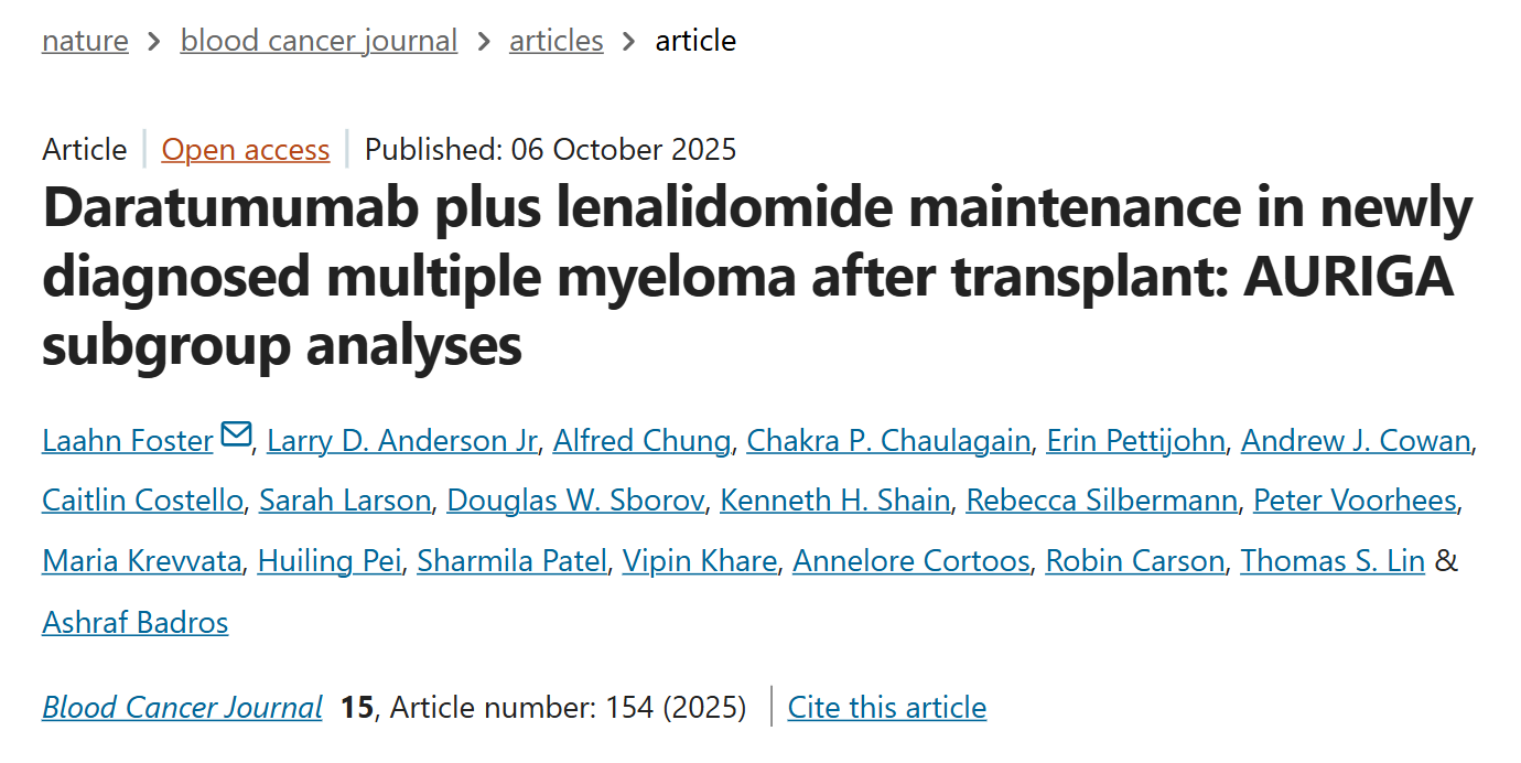 Myeloma Paper of the Day, October 7th, Suggested by Robert Orlowski