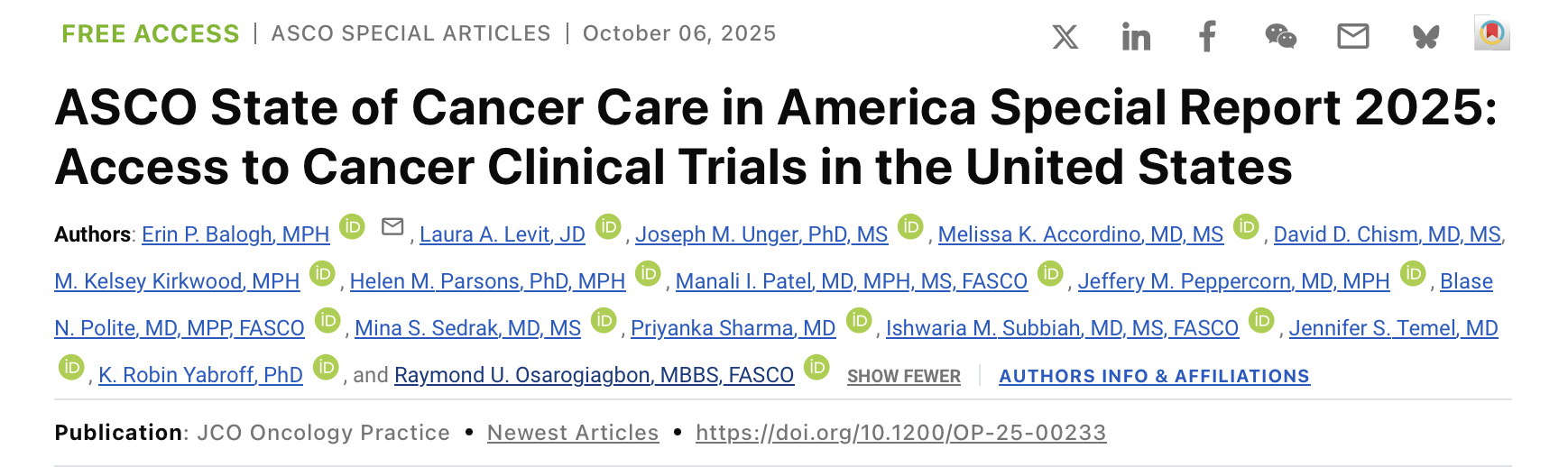 Tanja Obradovic: Where are We on Access to Cancer Clinical Trials in the United States in 2025?